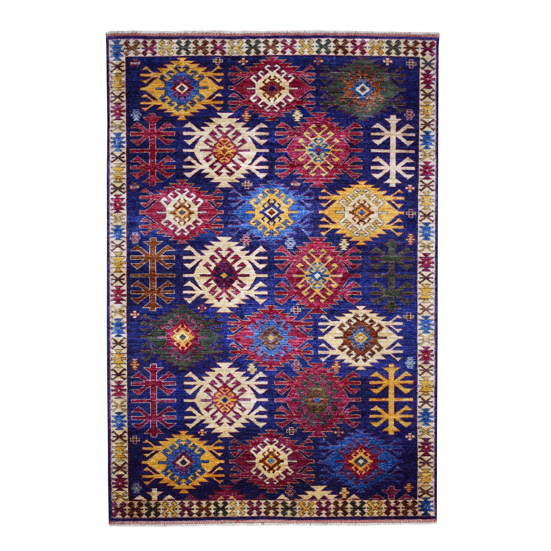 Traditional Wool Hand-Knotted Area Rug 6'0